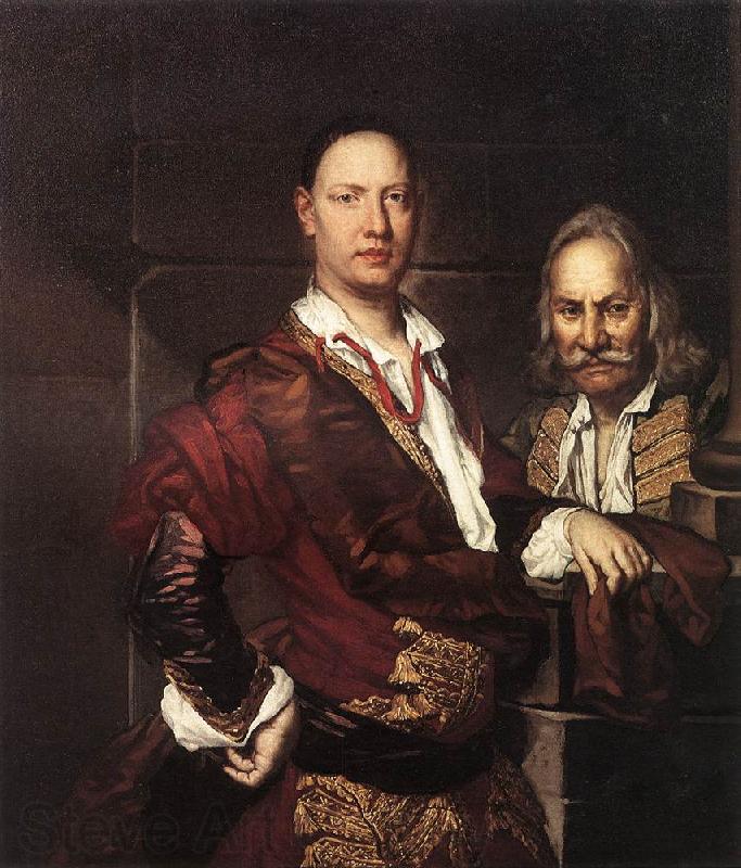 GHISLANDI, Vittore Portrait of Giovanni Secco Suardo and his Servant  fgh Norge oil painting art